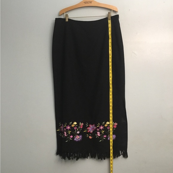 Paradox Dresses & Skirts - Paradox Black and Purple Maxi Skirt